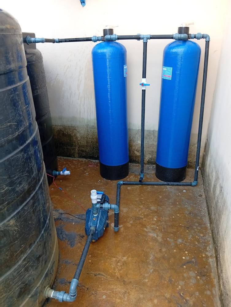 Installed water treatment system